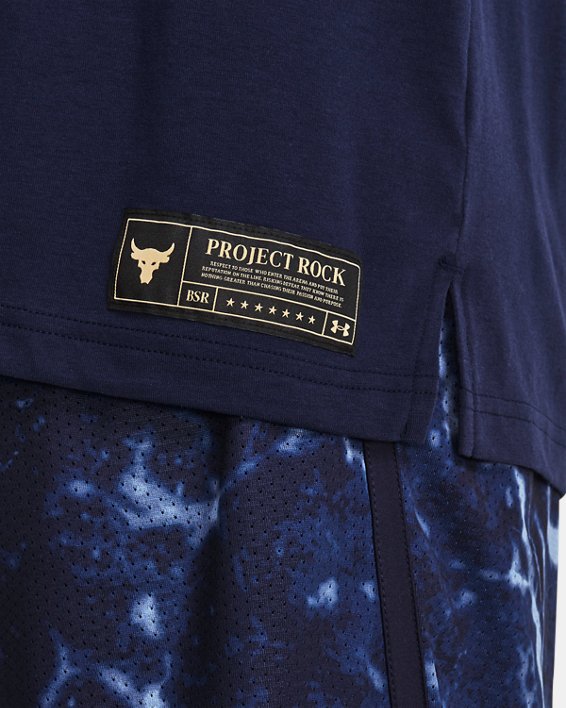 Men's Project Rock ST Short Sleeve in Blue image number 3
